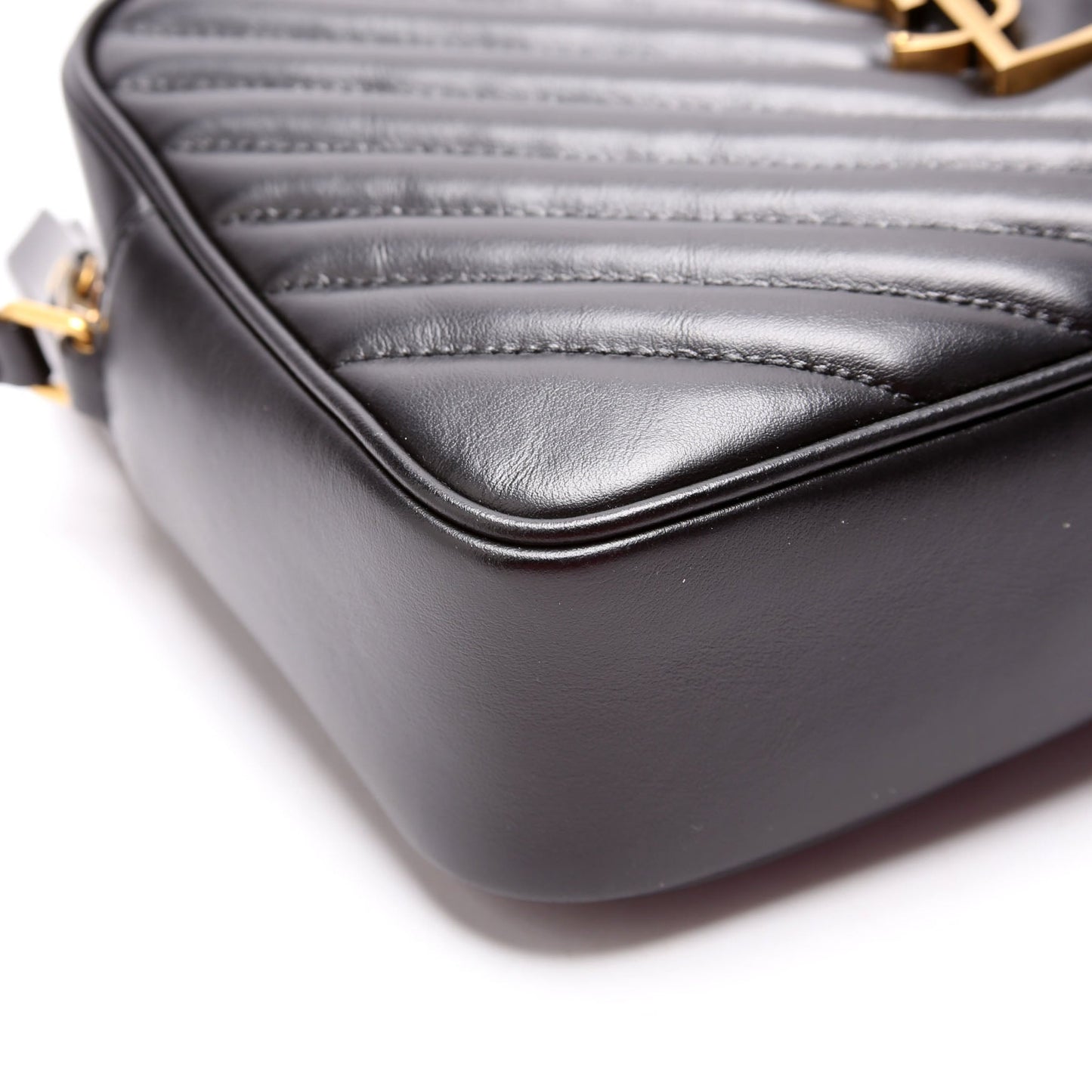 Saint Laurent Lou Camera Quilted 612544 Black Bag