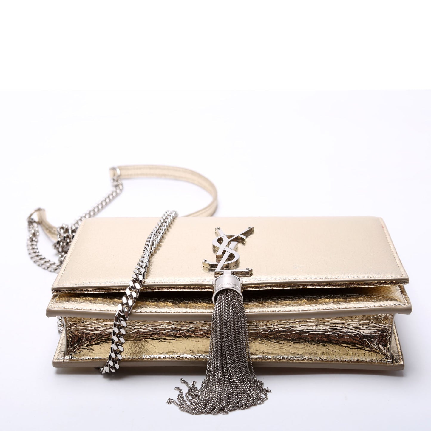 Saint Laurent Kate Tassel Chain Wallet 452159 Gold Bag
