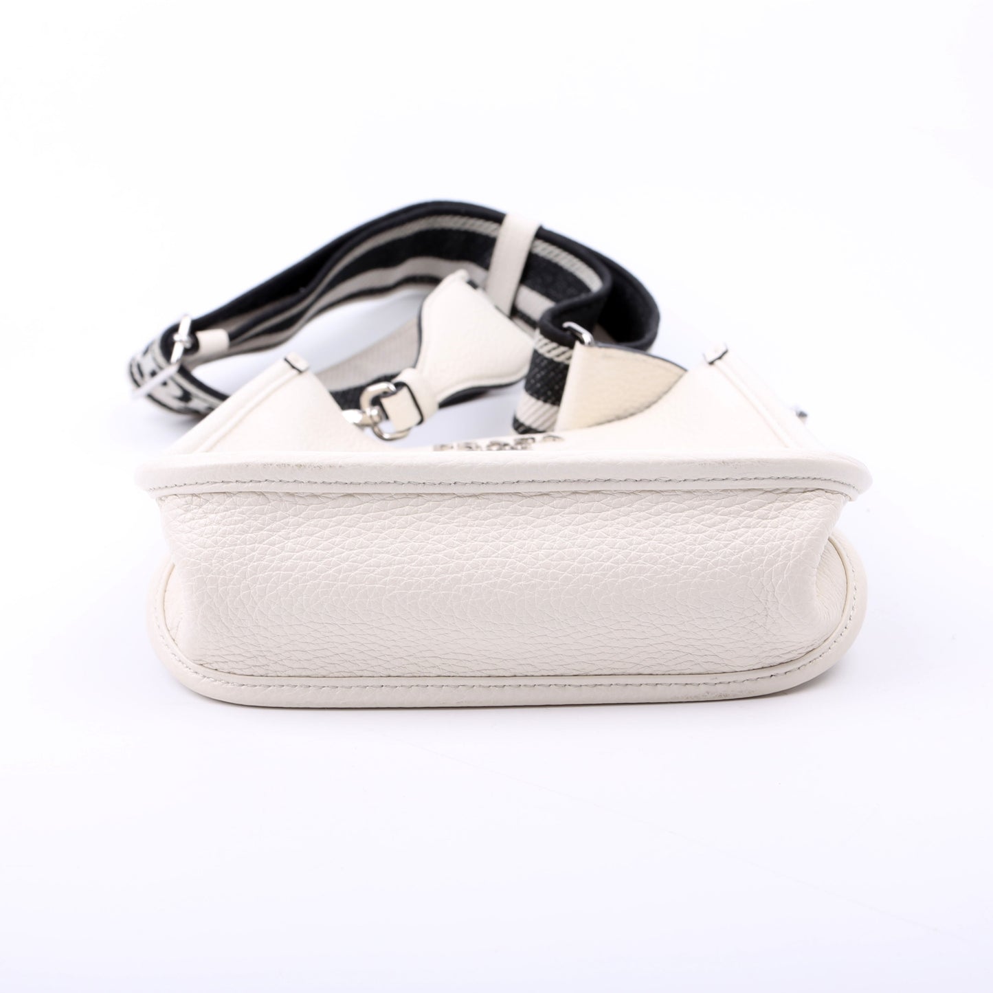 Prada 1BH191 Leather Mini Shoulder White Bag