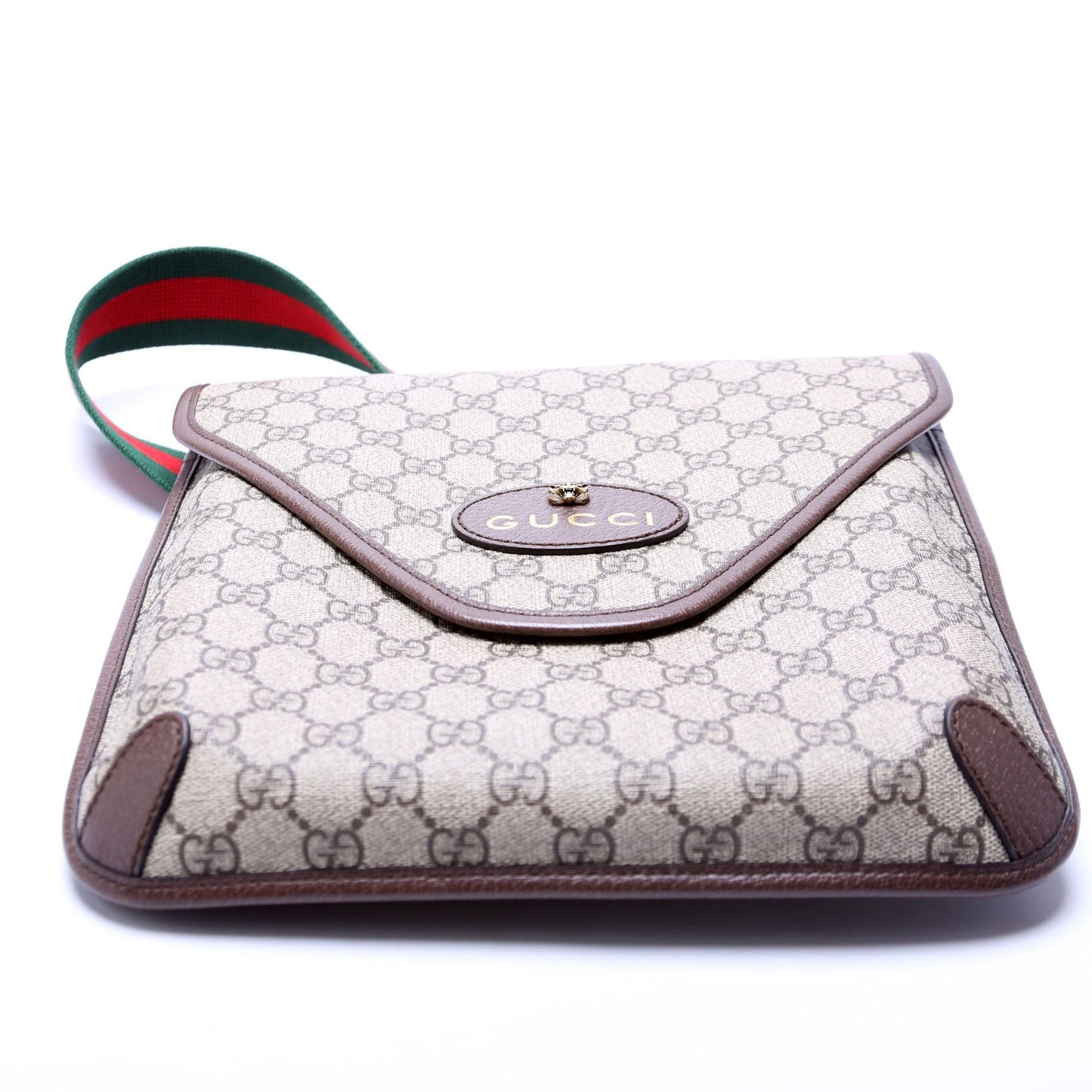Gucci 598604 GG Supreme Neo Vintage Messenger Brown Bag