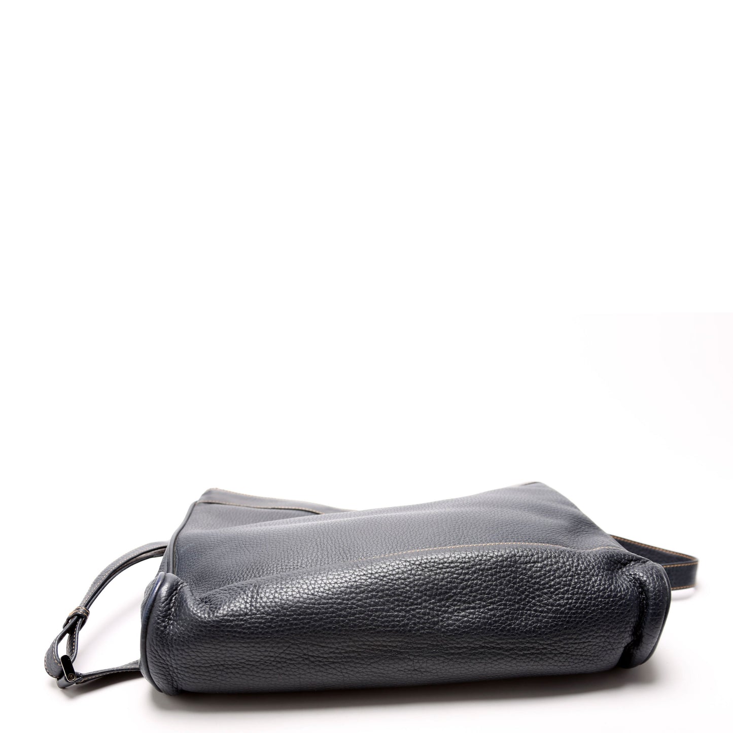 Gucci 001 110 Interlocking G Calfskin Shoulder Vintage Navy Bag