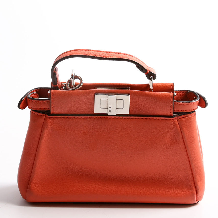 Fendi Micro Peekaboo Coral Bag