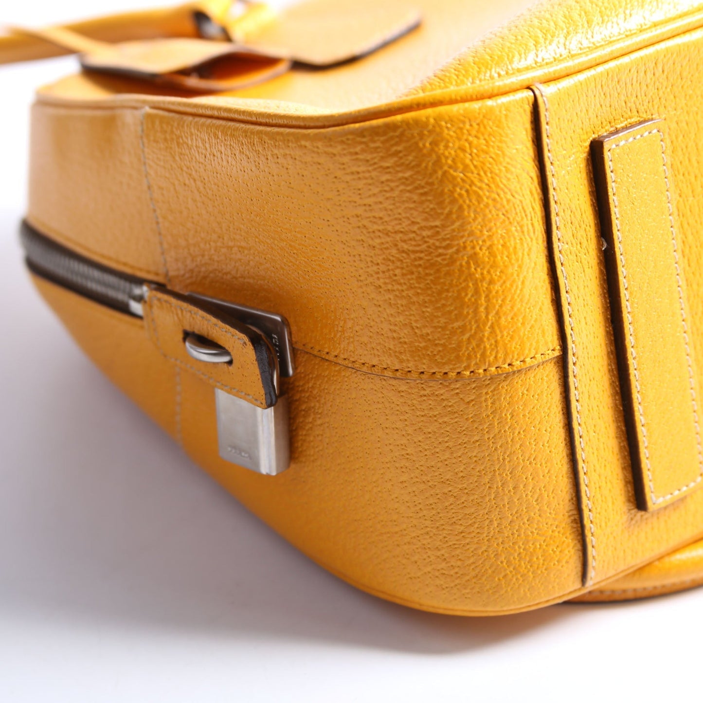 Prada Cinghialge Sport Bowler Vintage Yellow Bag