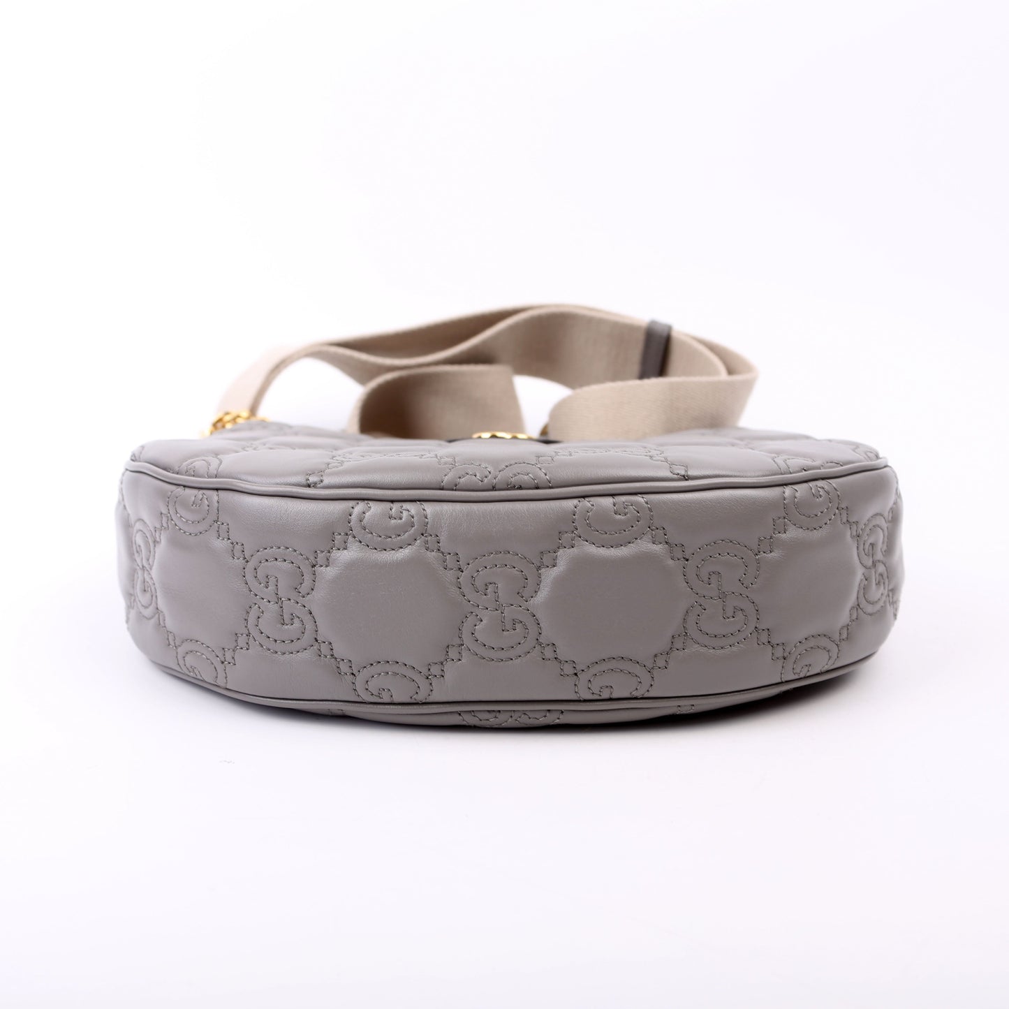 Gucci 739709 Matelasse Small Grey Bag