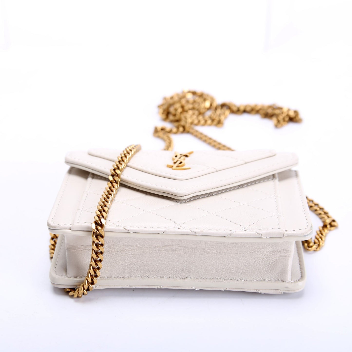 Saint Laurent Gaby Crossbody Micro 685612 Ivory Bag