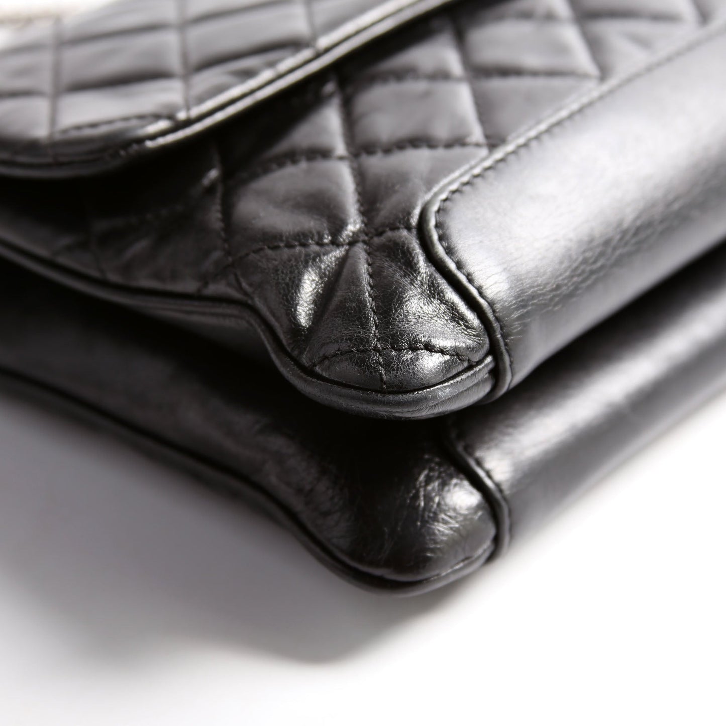 Chanel CC Flap Aged Calfskin 17M Black Bag