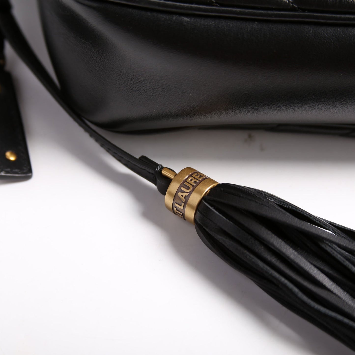 Saint Laurent Lou Camera Quilted 574494 Black/Gold Bag