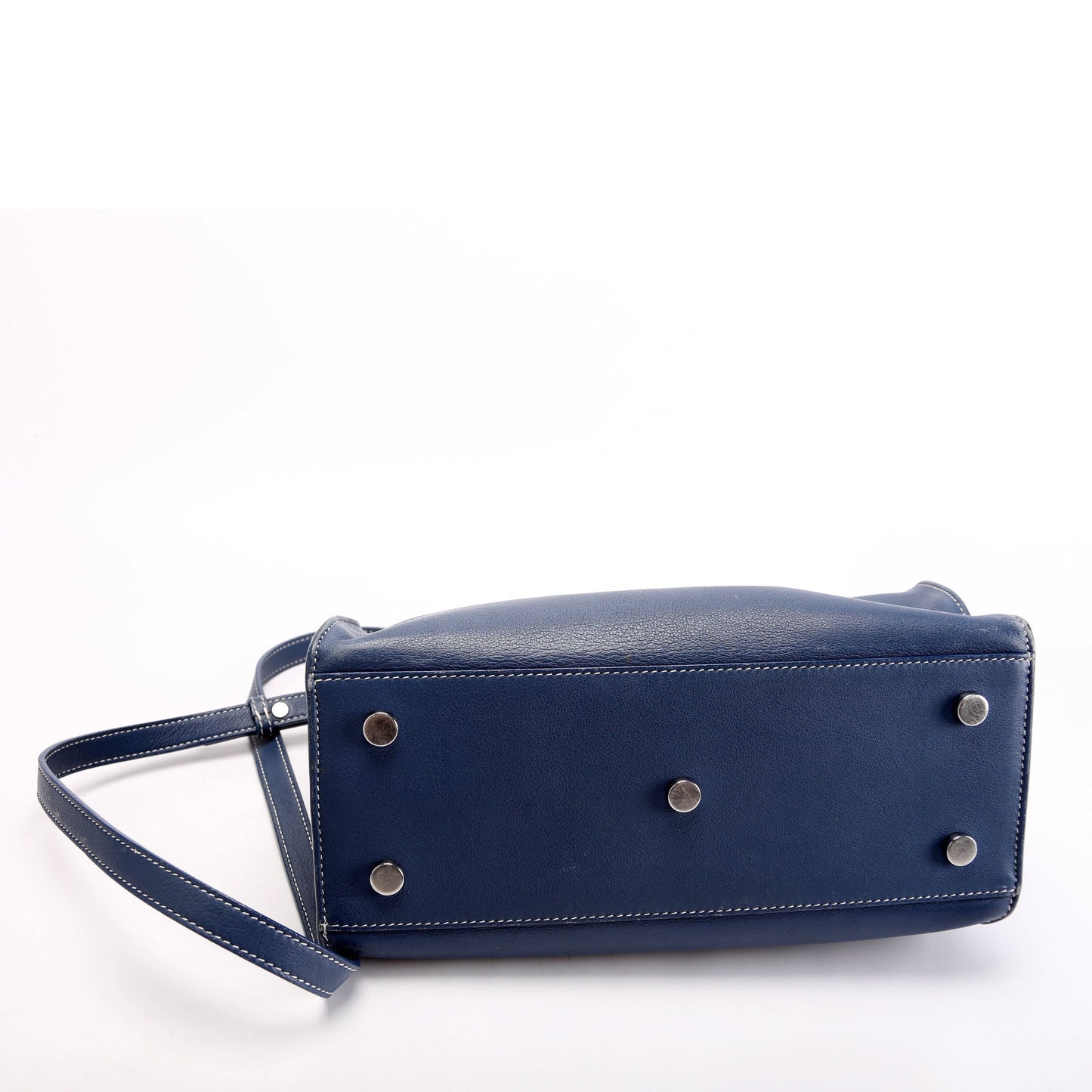 Saint Laurent 424868 Monogram Baby Cabas Blue Bag