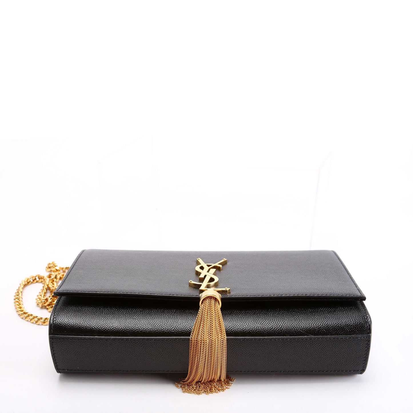 Saint Laurent Kate Tassel Satchel Medium 354119 Black Bag