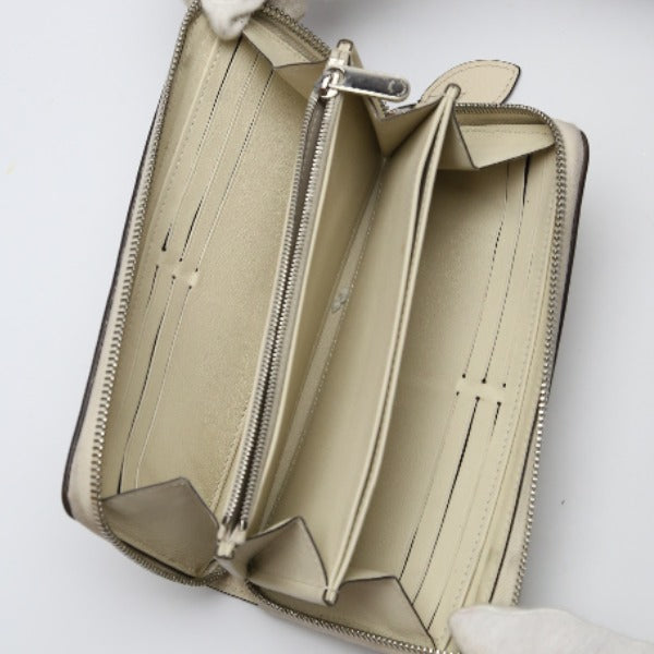 LOUIS VUITTON Long Wallet Purse âl61868 Monogram Mahina Magnolia Zip Around Monogram Mahina Zippy wallet Women