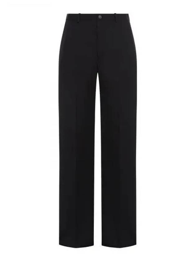 Luxury Balenciaga Trending 2026 Regular Fit Tailored Wide Pans Black