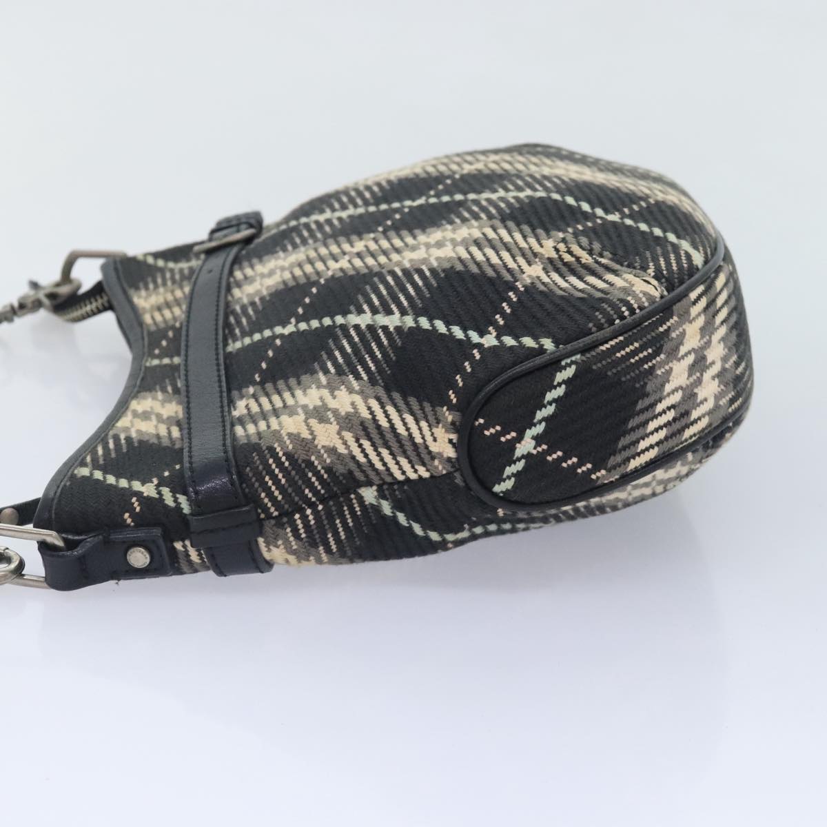 Burberry Nova Check Black Canvas Shoulder Bag ( )