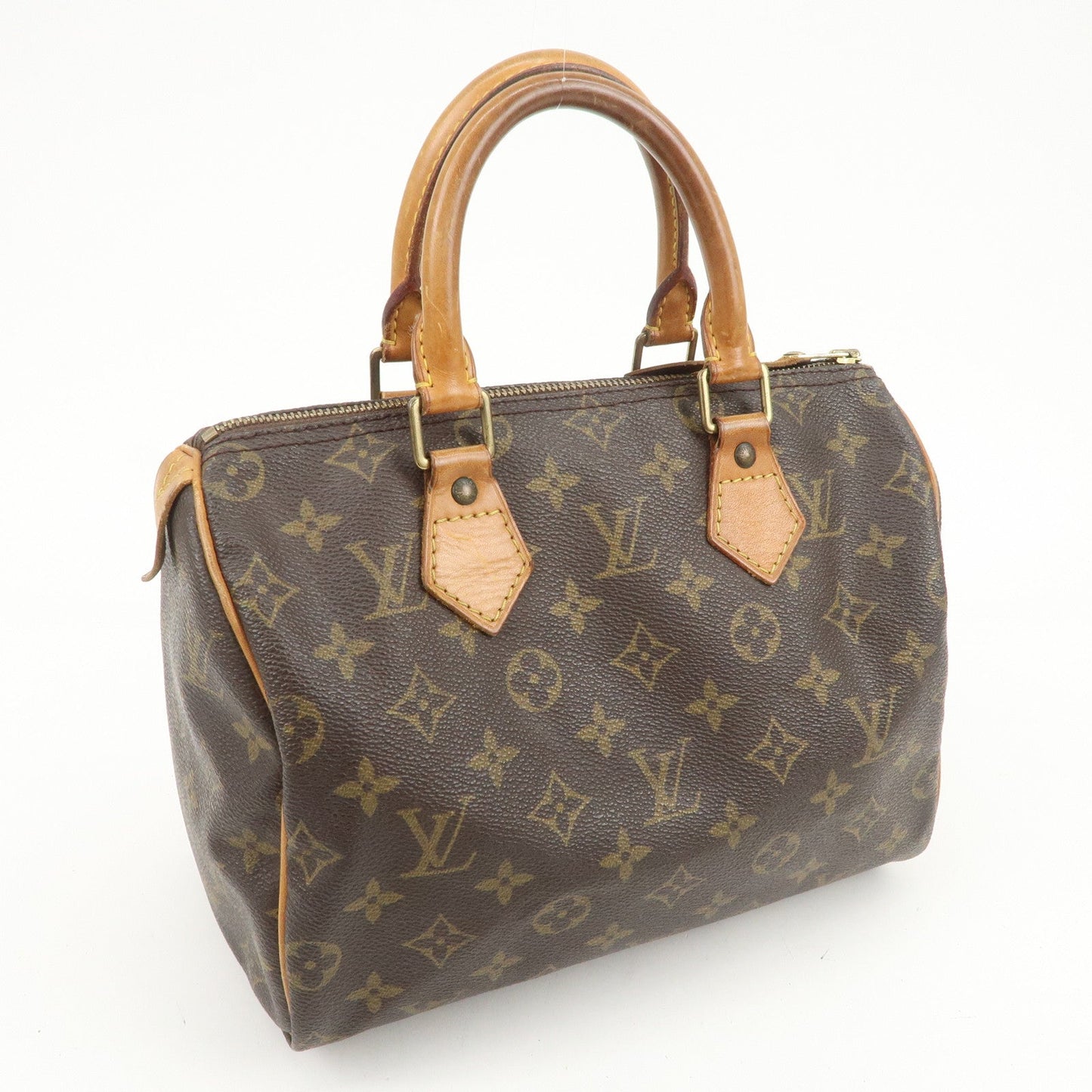 Louis Vuitton Monogram Speedy 25 Boston Bag Hand Bag Brown M41528