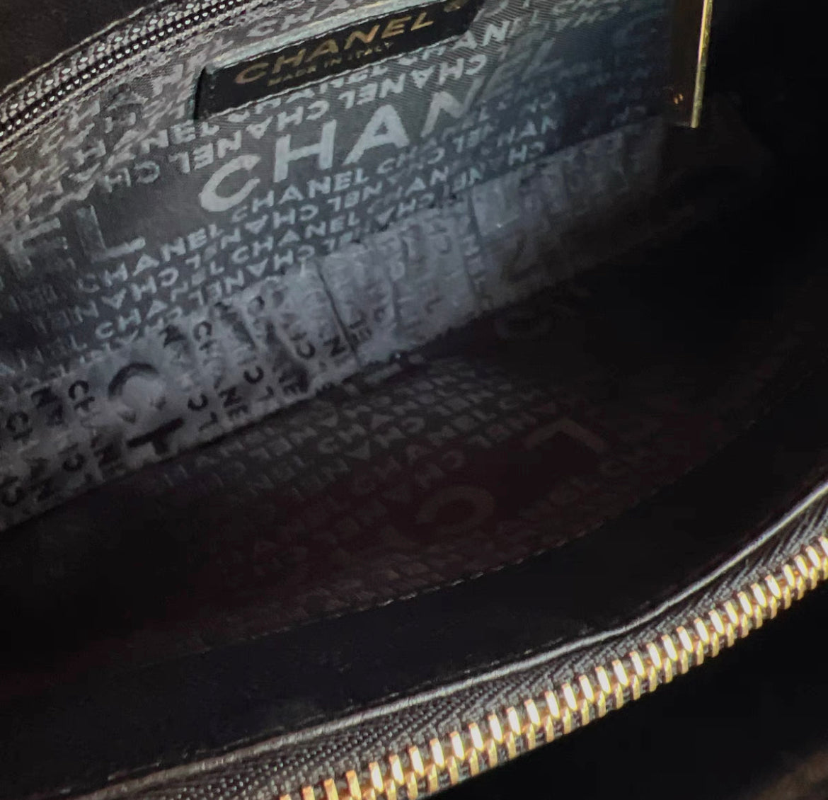 Chanel Cross stitch shoulder bag