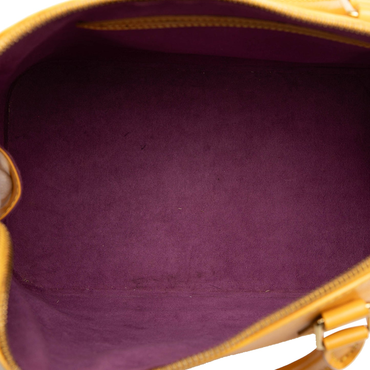 Yellow Louis Vuitton Epi Alma PM Handbag