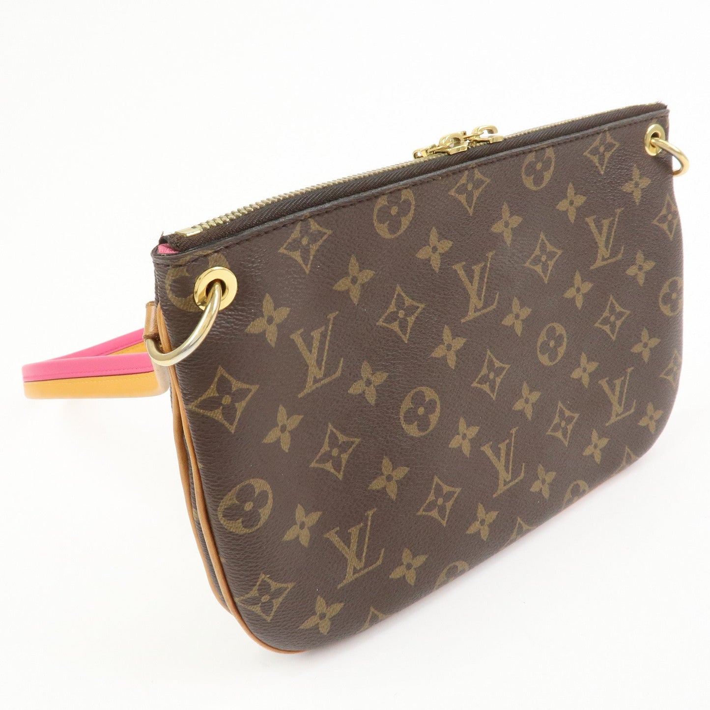 Louis Vuitton Monogram Canvas Lorette Shoulder Bag Hot Pink M44053