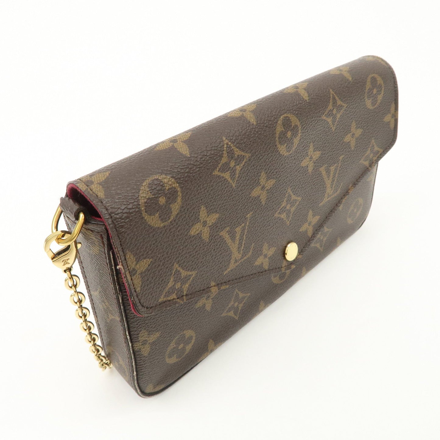 Louis Vuitton Monogram Pochette Felicie Shoulder Bag Brown M61276