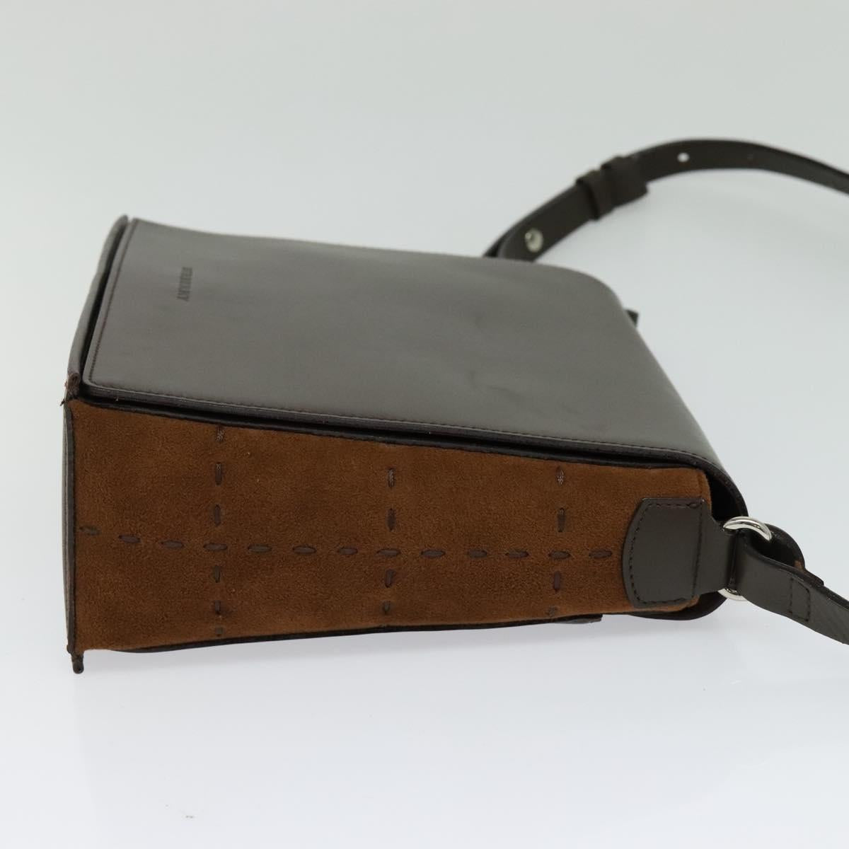 Burberry Brown Leather Shoulder Bag ( )