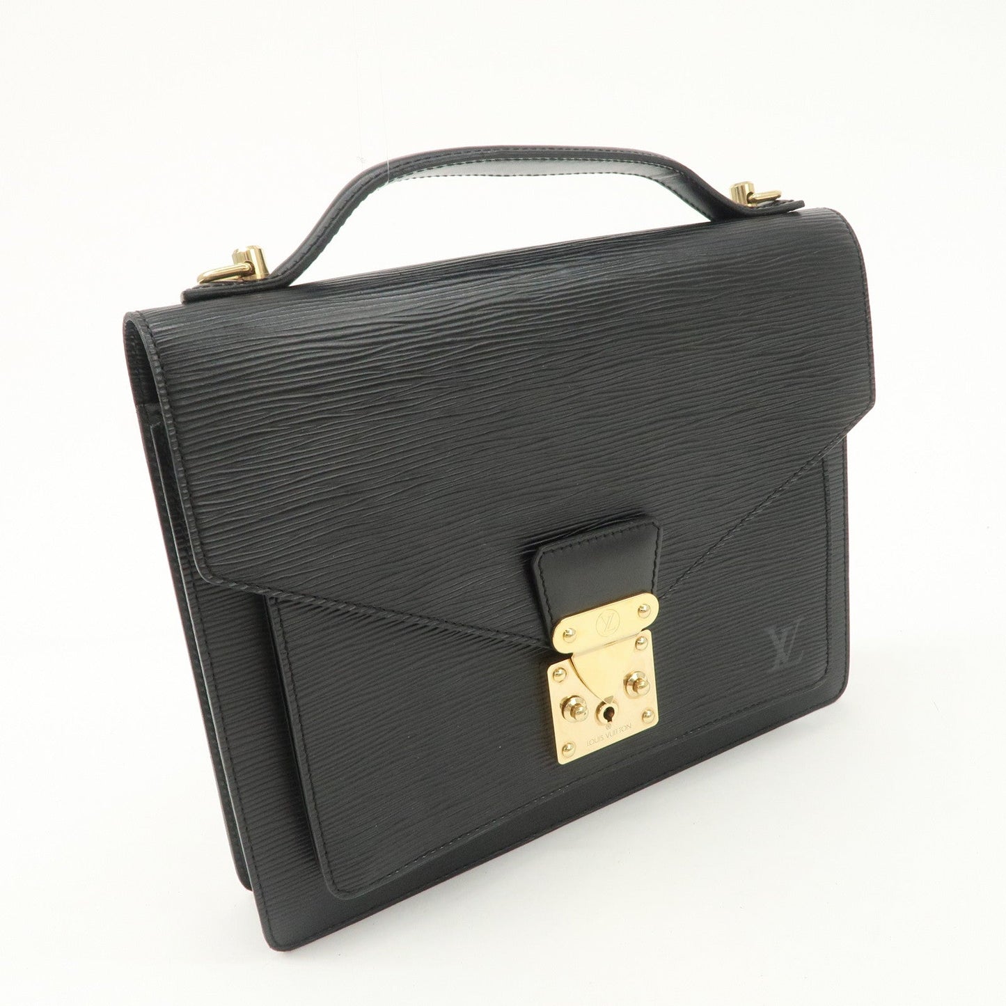 Louis Vuitton Epi Monseau 2Way Shoulder Bag Hand Bag Black M52122