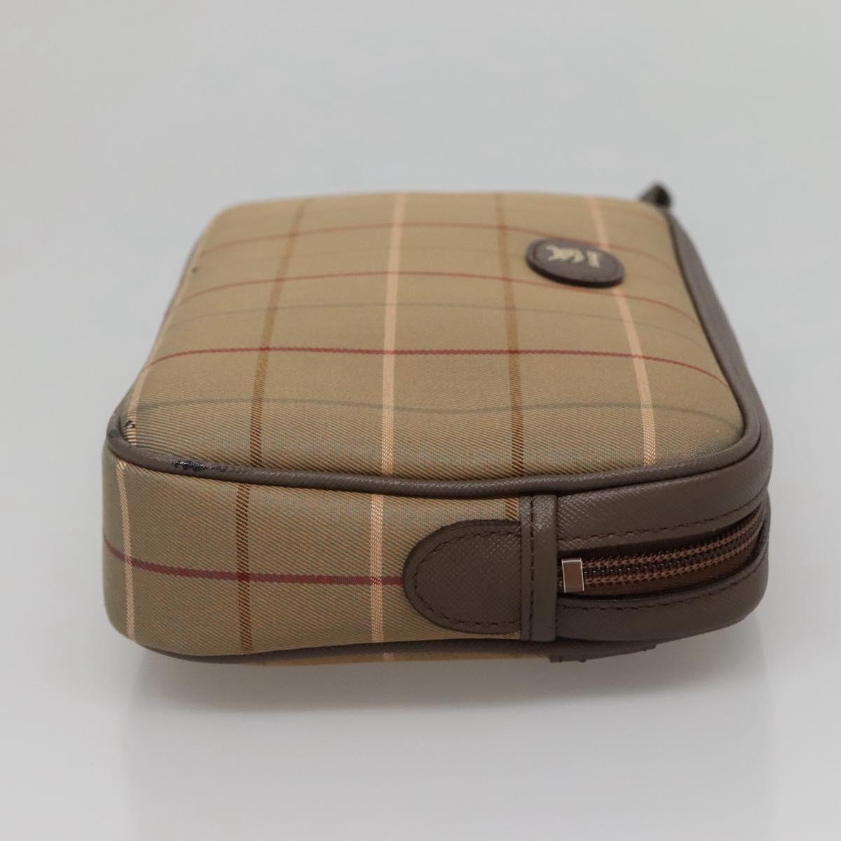 Burberry Nova Check Beige Canvas Clutch Bag ( )