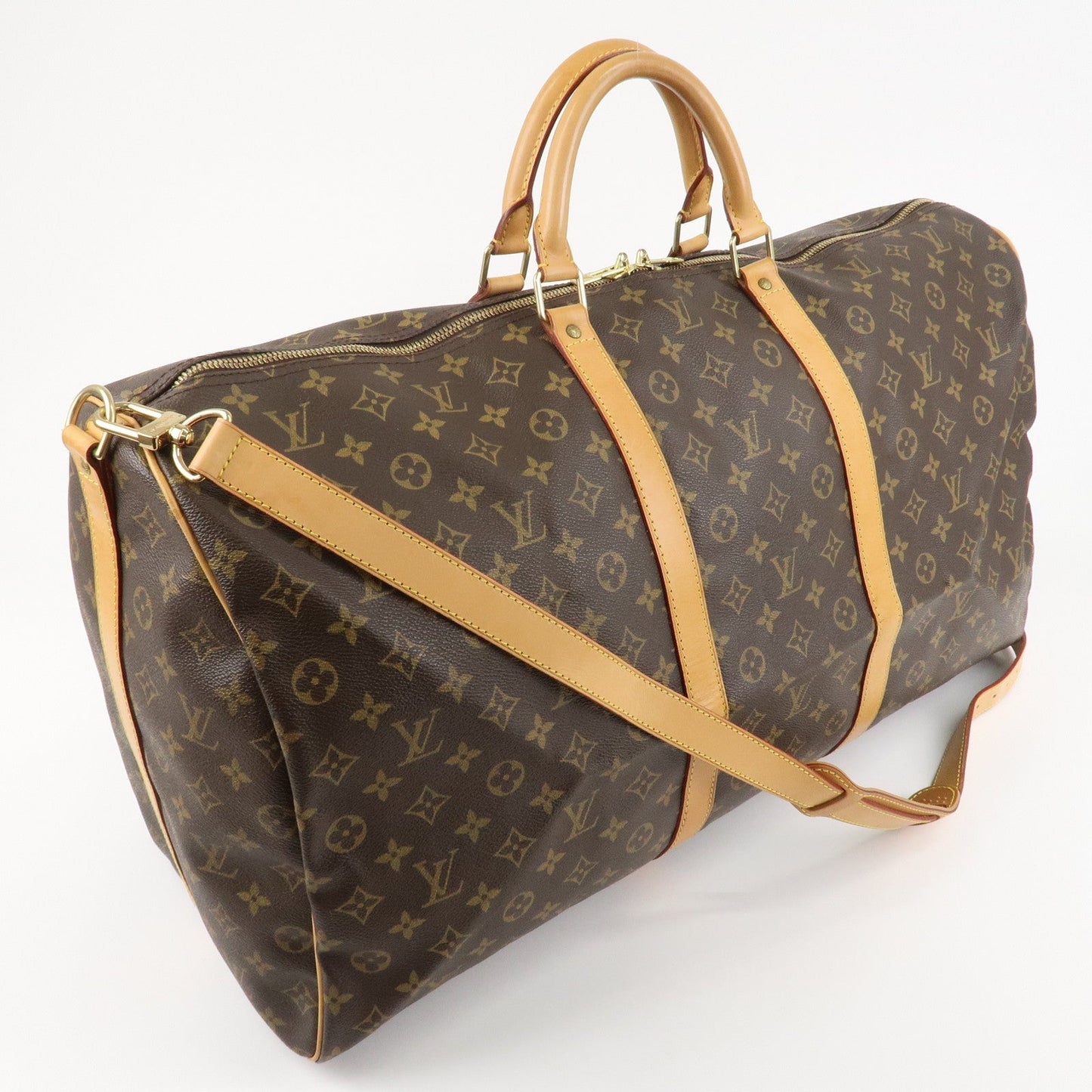 Louis Vuitton Monogram Keep All Bandouliere 60 Boston Bag M41412