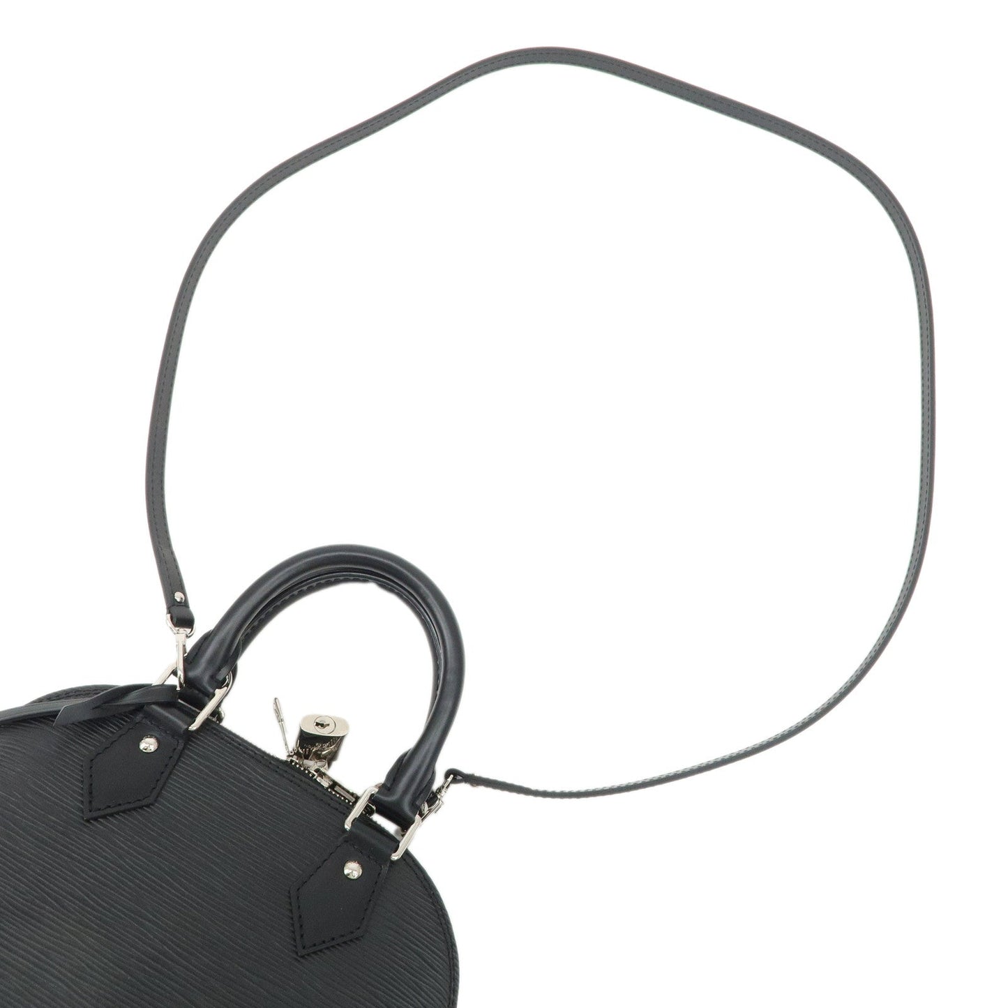Louis Vuitton Epi Alma BB 2Way Hand Shoulder Bag Noir Black M40862