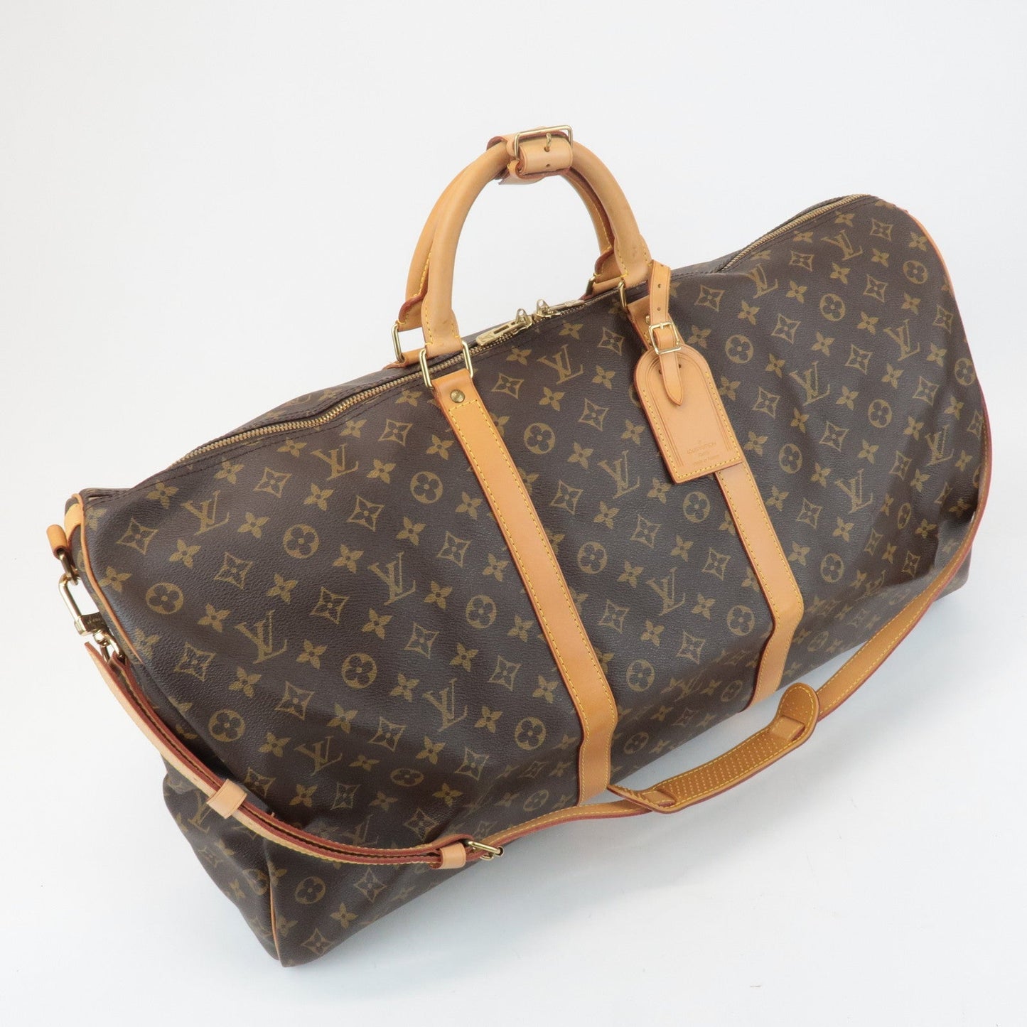 Louis Vuitton Monogram Keep All Bandouliere 60 Boston Bag M41412
