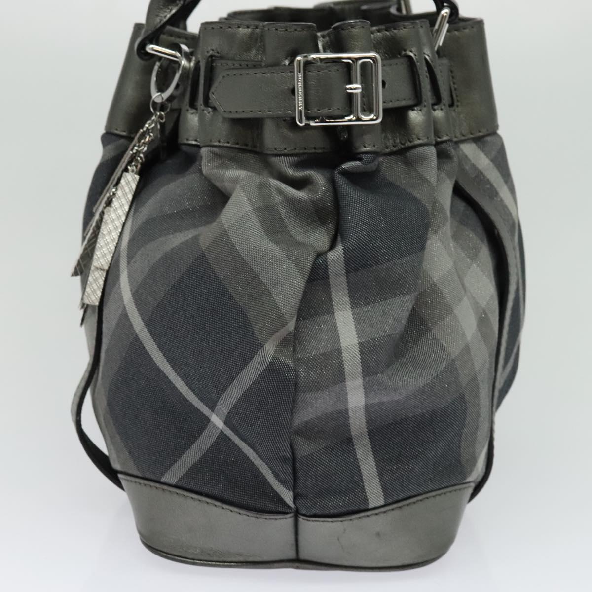 Burberry Nova Check Black Canvas Tote Bag ( )