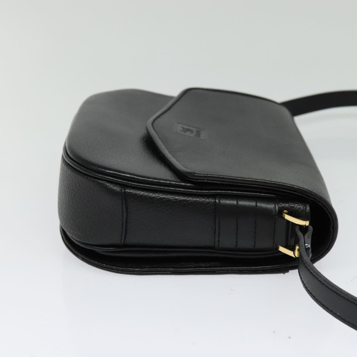Burberry Nova Check Black Leather Shoulder Bag ( )