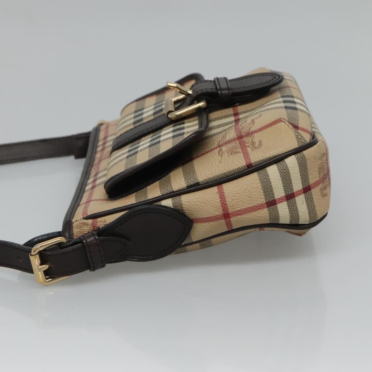 Burberry Nova Check Beige Canvas Shoulder Bag ( )