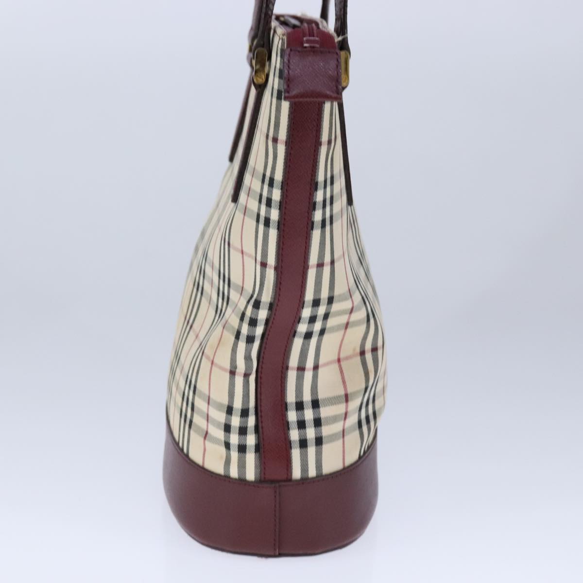 Burberry Nova Check Beige Canvas Handbag ( )