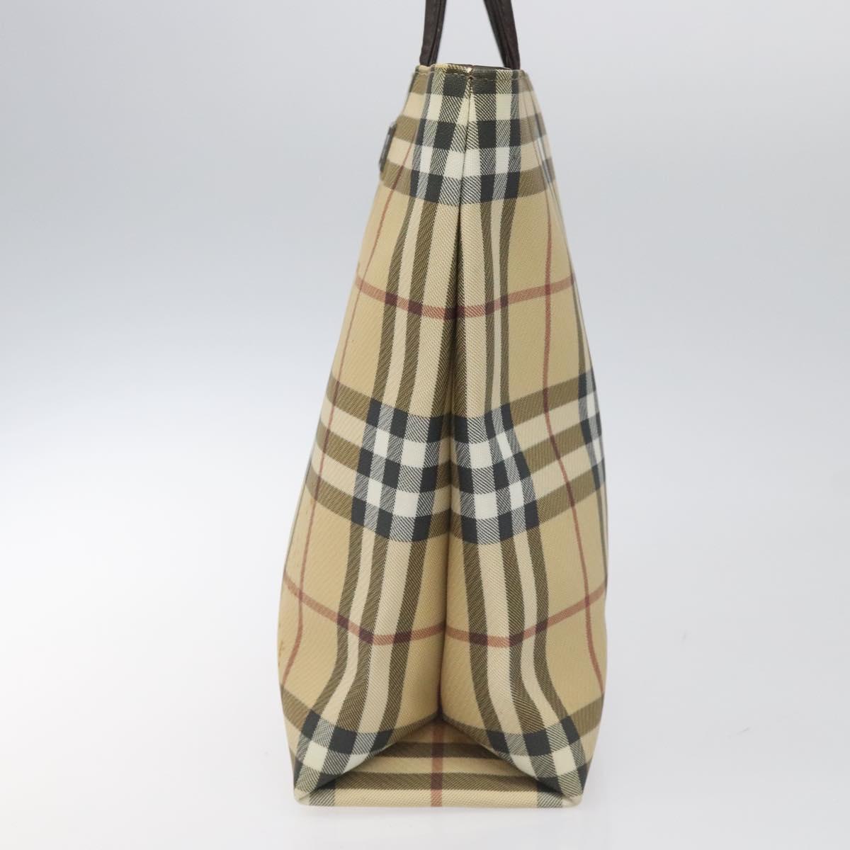 Burberry Nova Check Beige Canvas Tote Bag ( )