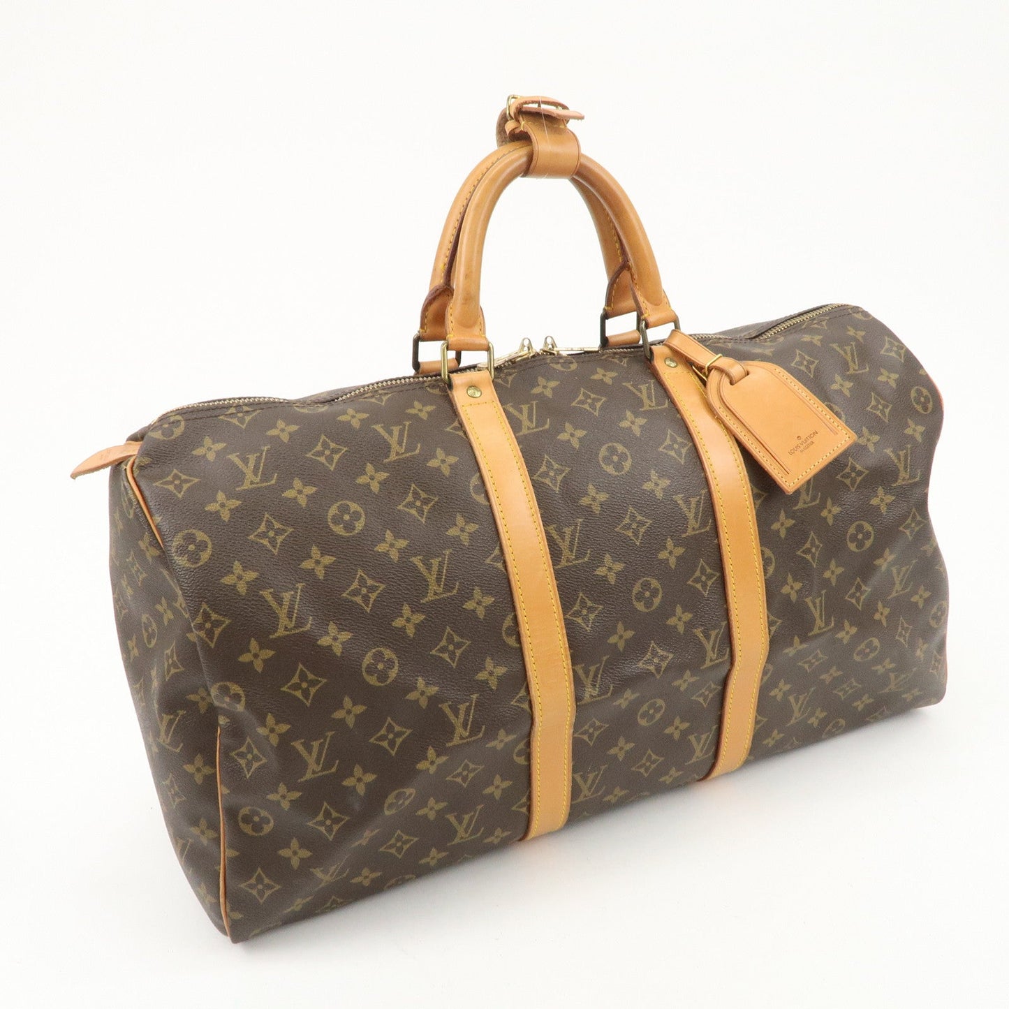 Louis Vuitton Monogram Keep All 50 MALLTIER Boston Bag Brown M41426