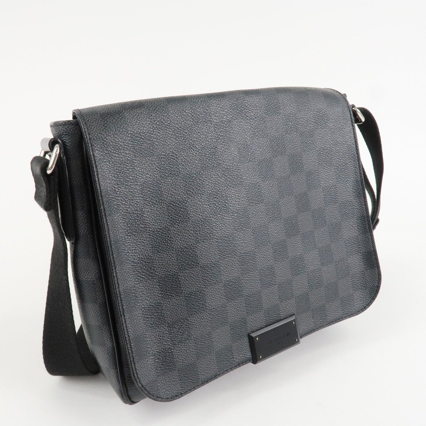 Louis Vuitton Damier Graphite District PM Shoulder Bag Black N41260