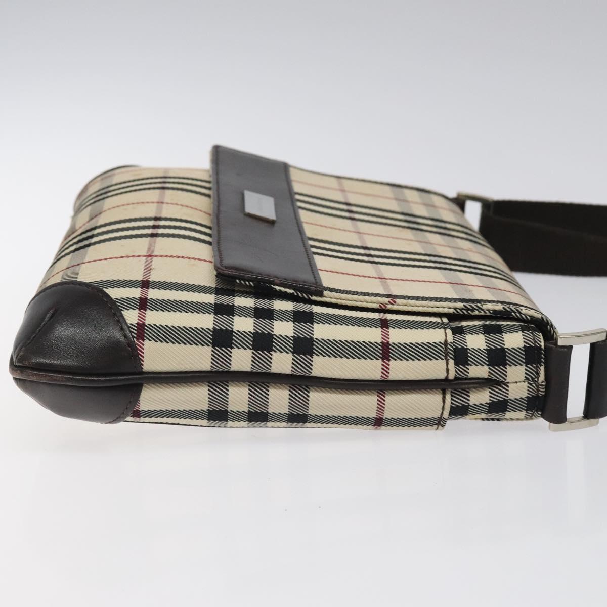Burberry Nova Check Beige Synthetic Shoulder Bag ( )