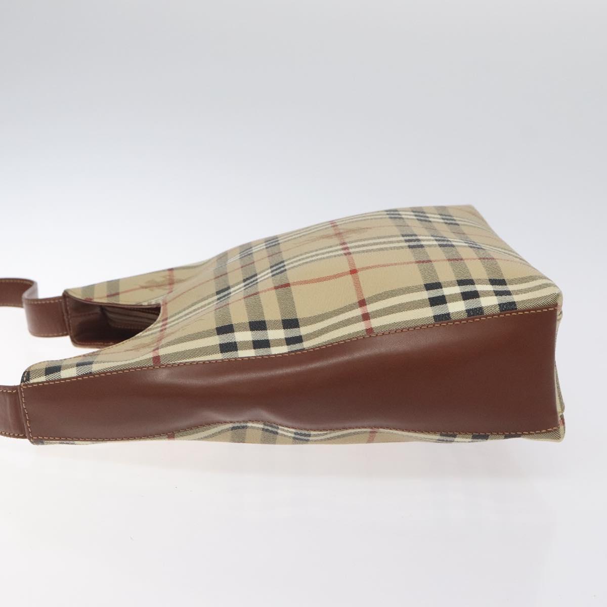 Burberry Haymarket Beige Canvas Shoulder Bag ( )