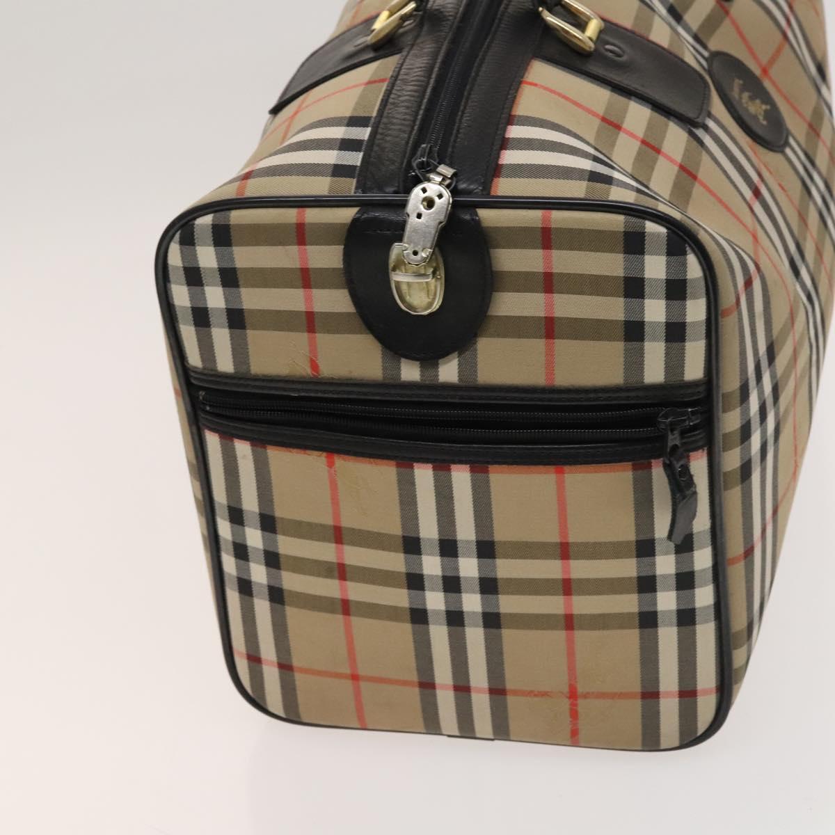 Burberry Nova Check Beige Canvas, Leather Travel Bag ( )
