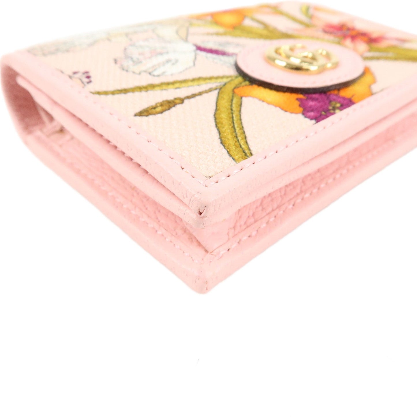 GUCCI GG Marmont Canvas Leather Japan Limited Flora Compact Wallet 577347
