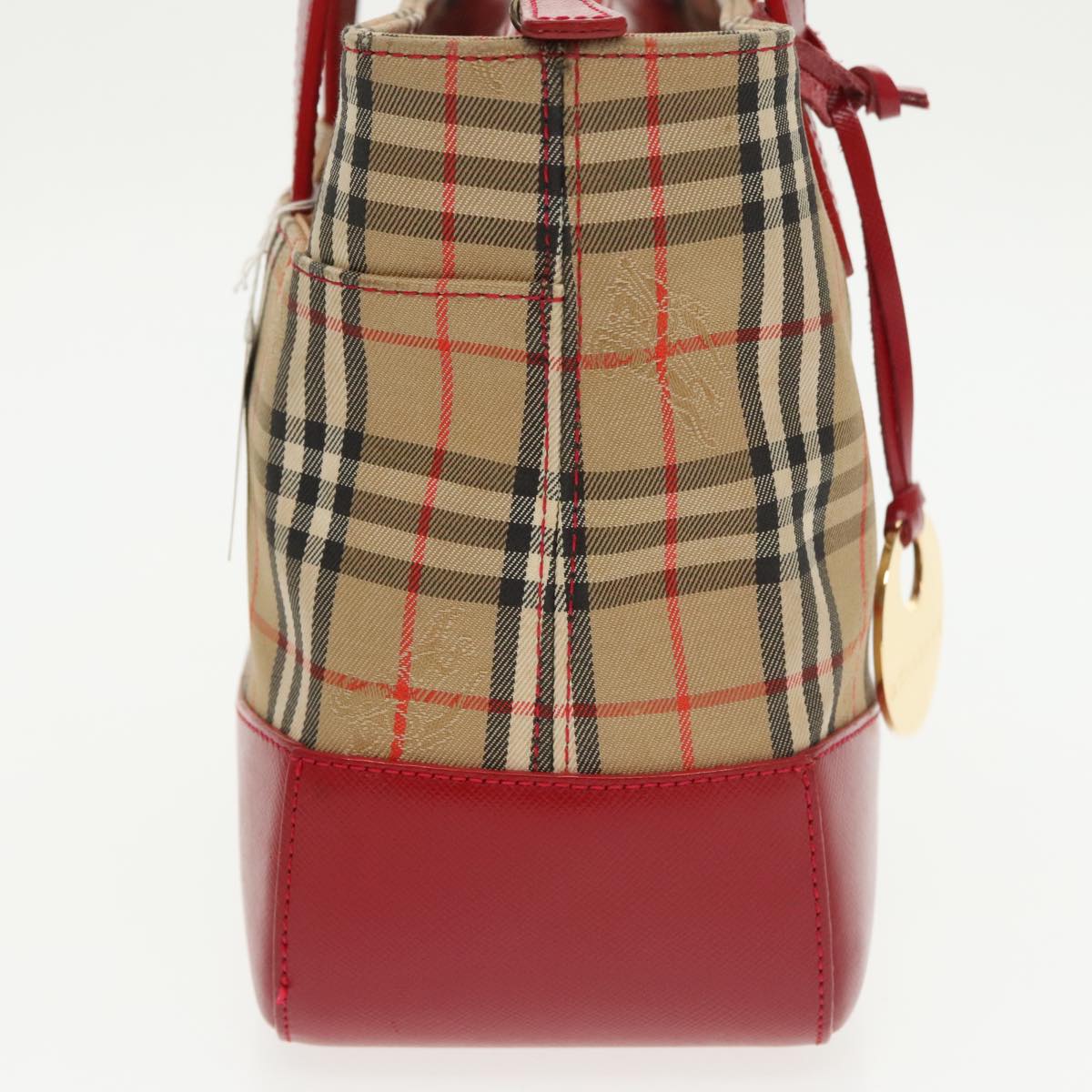 Burberry Nova Check Beige Canvas Handbag ( )