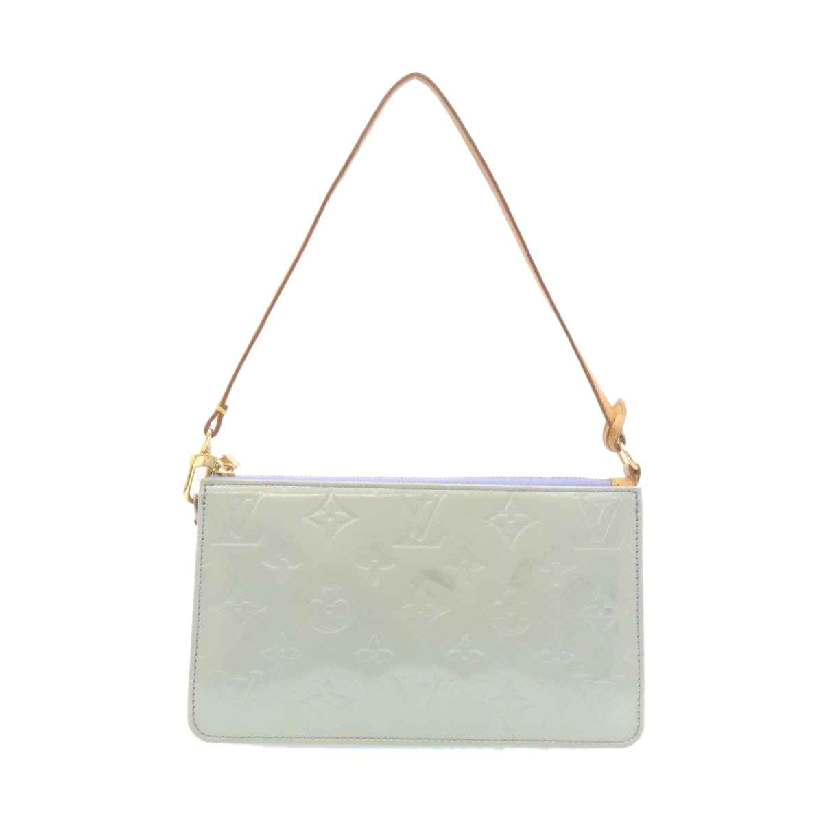 Louis Vuitton Light Blue Patent leather Lexington clutch bag