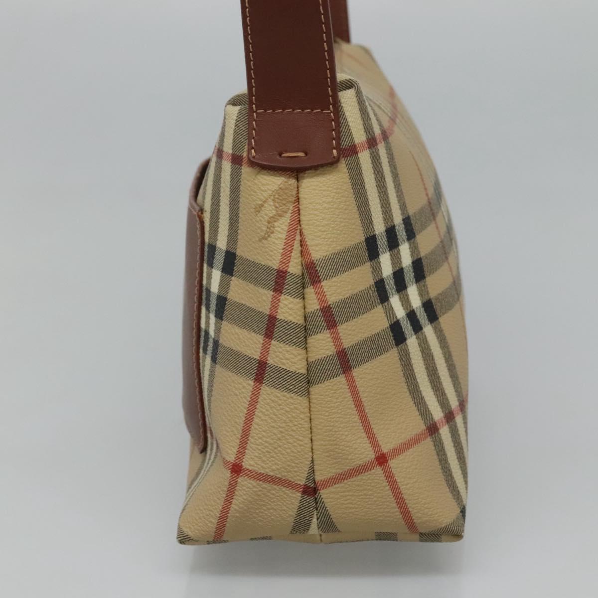 Burberry Haymarket Beige Canvas Shoulder Bag ( )
