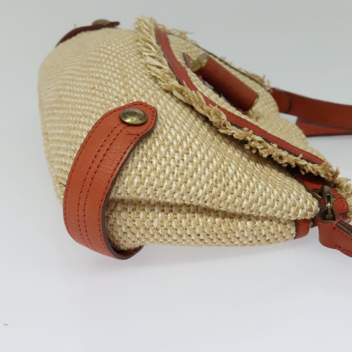 Burberry Blue Label Beige Wicker Shoulder Bag ( )