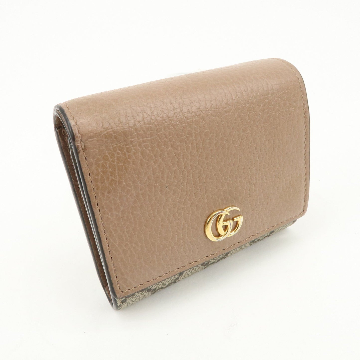 GUCCI GG Marmont GG Supreme Leather Medium Compact Wallet 598587