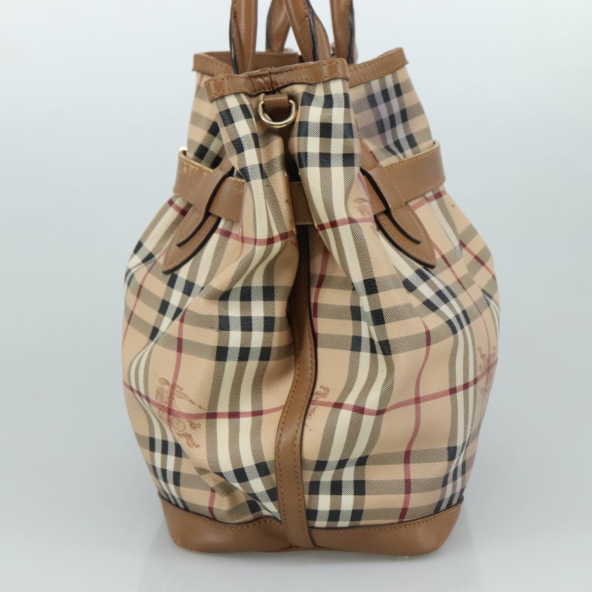 Burberry Nova Check Beige Canvas Tote Bag ( )