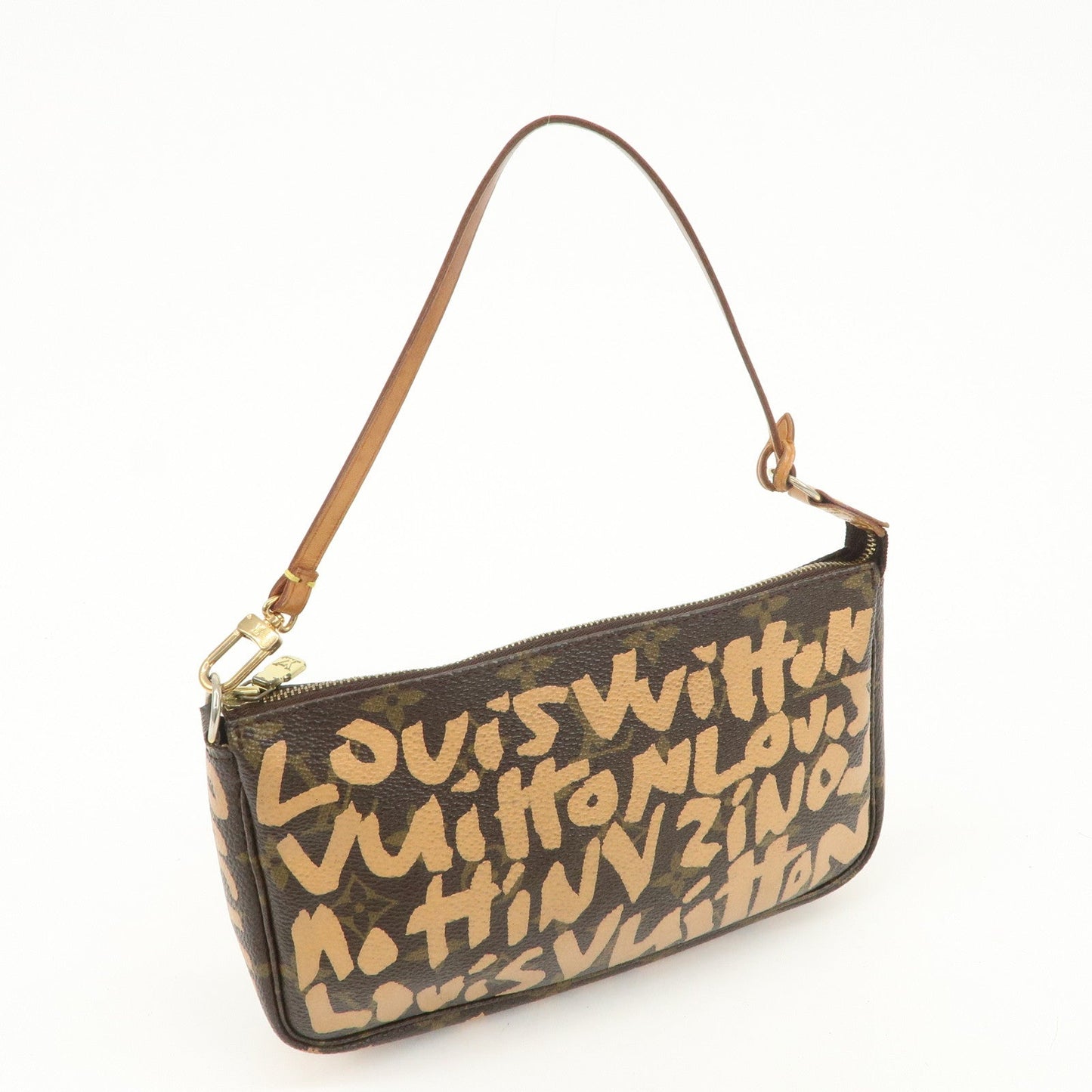 Louis Vuitton Monogram Graffiti Pochette Accessoires Peach M92193