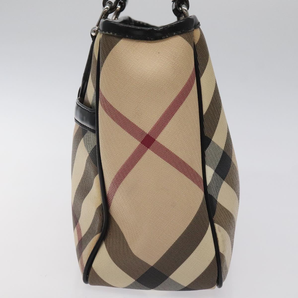 Burberry Nova Check Beige Canvas Handbag ( )