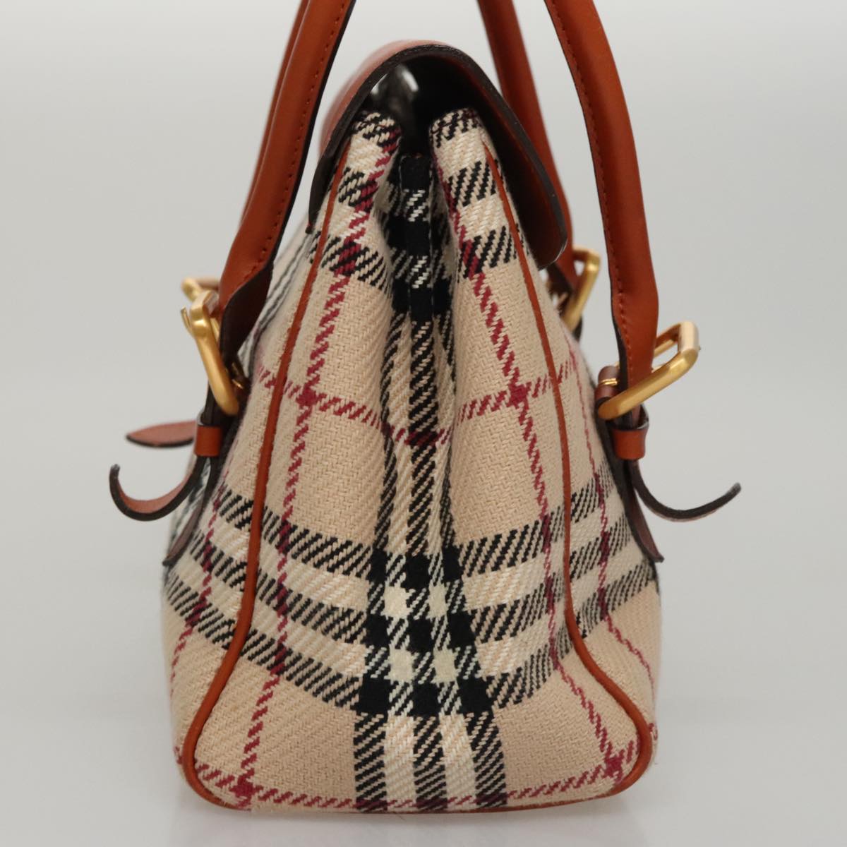 Burberry Nova Check Beige Canvas Handbag ( )