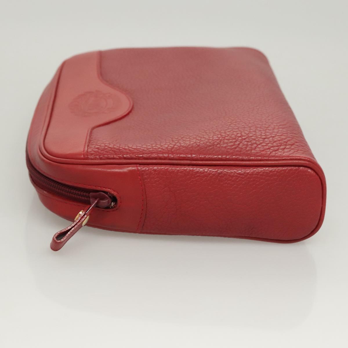 Burberry Red Leather Clutch Bag ( )