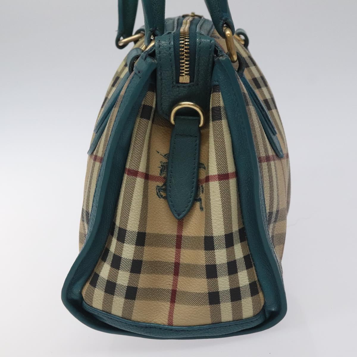 Burberry Haymarket Beige Canvas Handbag ( )