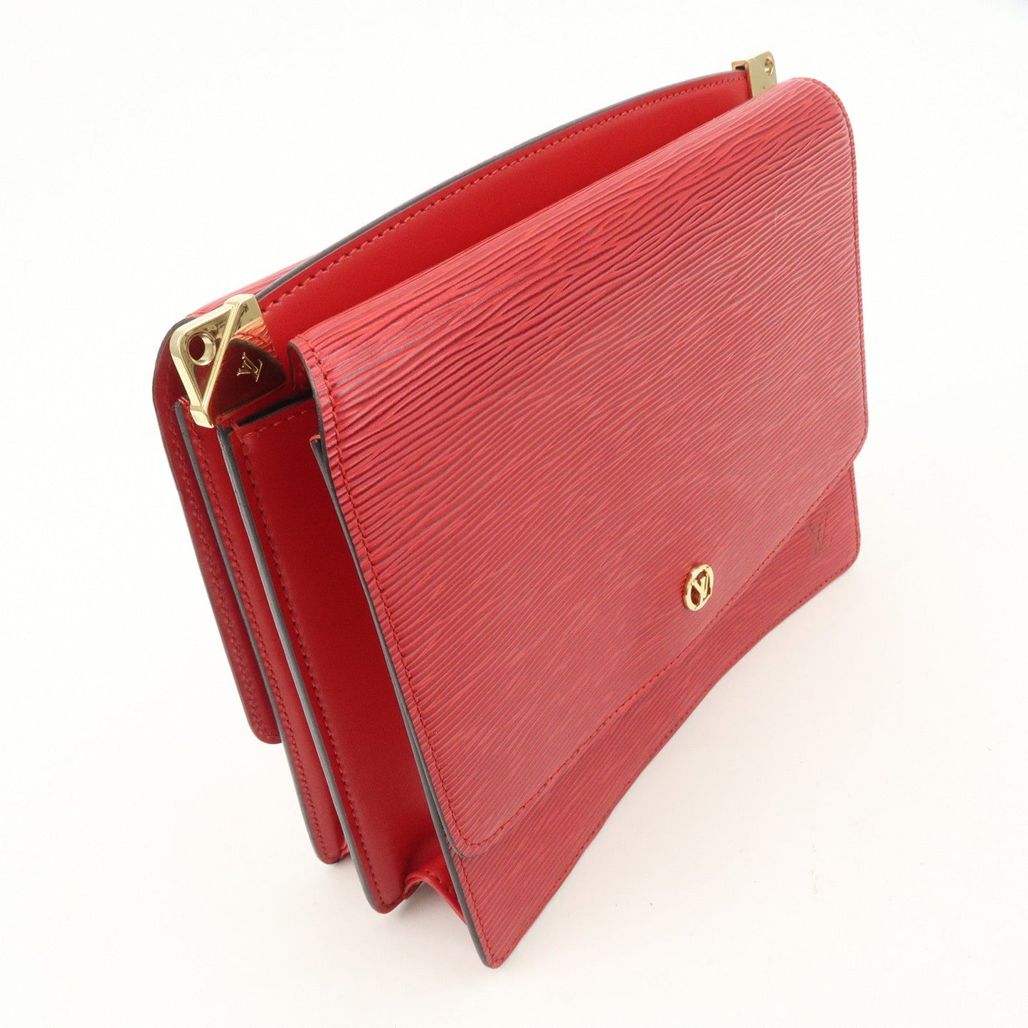 Louis Vuitton Epi Grenelle Shoulder Bag Castilian Red M52367